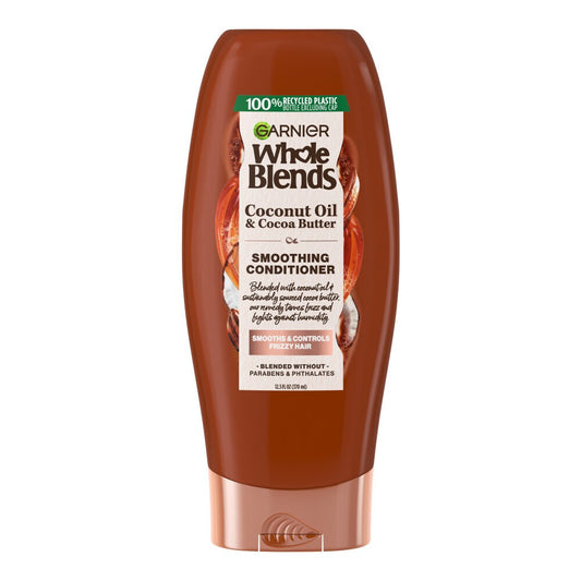 Garnier® Whole Blends™ Smoothing Conditioner – Coconut Oil &amp; Cocoa Butter (12.5 fl oz) Shampoo & Conditioner Pasteur Pharmacy