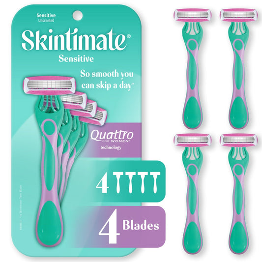 Skintimate Schick Sensitive Skin Women's Disposable Razors - 4ct Razors & Razor Blades Pasteur Pharmacy