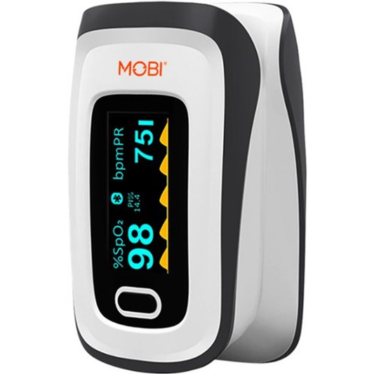 MOBI Connect Smart Fingertip Bluetooth Pulse Oximeter White Pulse Oximeters Pasteur Pharmacy