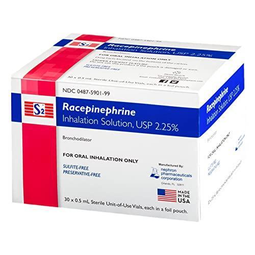 Nephron Pharmaceutical 12458900 S2 Racepinephrine Inhalation Solution Bubble Blowing Solution Pasteur Pharmacy