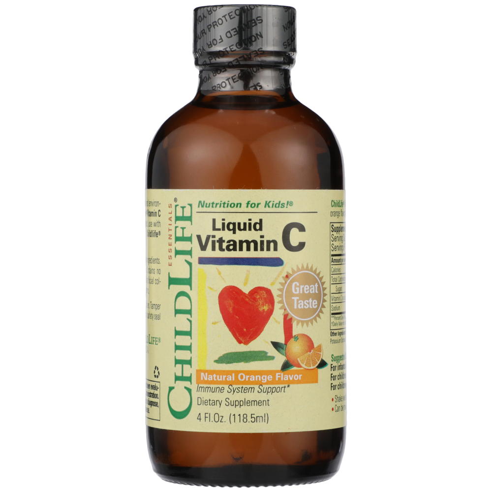 ChildLife Essentials, Liquid Vitamin C, Natural Orange Flavor, 4 Fl Oz (118.5 mL) Vitamins & Supplements Pasteur Pharmacy