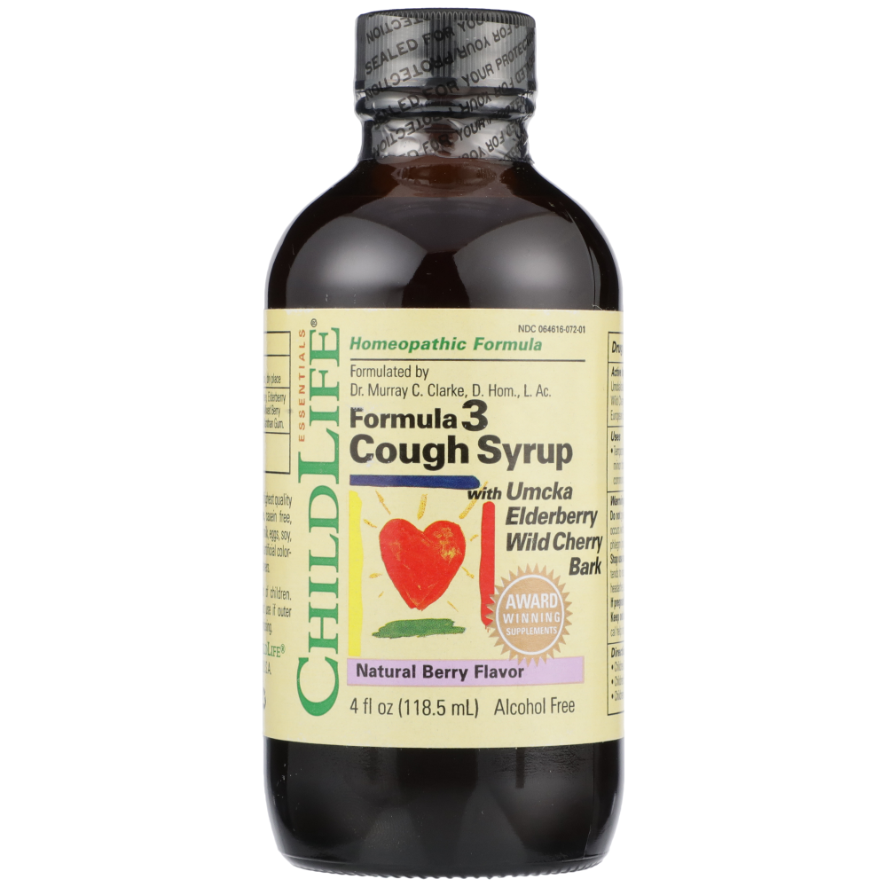 ChildLife Essentials® Cough Syrup – Formula 3 (Natural Berry Flavor) Syrup Pasteur Pharmacy