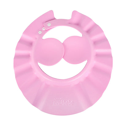 Baby Shampoo Shield - Pink | Comfort Bathing for Kids