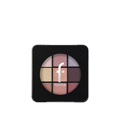 Paleta de sombras de ojos Flormar 001 Fallen Angel - 9 colores | Alta pigmentación