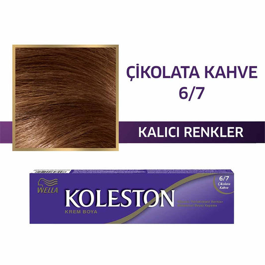 Coloration capillaire Wella Koleston 6/7 Brun Chocolat - Fini brillant | 50 ml