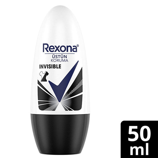 Déodorant bille femme Rexona Invisible Black & White 50 ml | 72h de protection