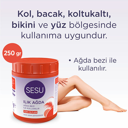 Cera tibia Sesu Naranja 250g - Depilación para una piel suave