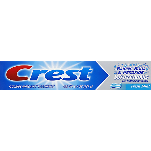 Crest Toothpaste, Fluoride Anticavity, Baking Soda & Peroxide Whitening, Fresh Mint