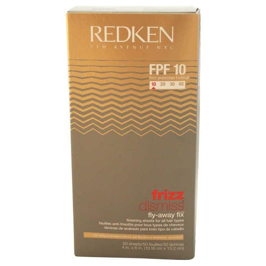 Redken Frizz Dismiss FPF10 Fly-Away Fix Finishing Sheets - 50 Sheets Hair Finishing Sheets Pasteur Pharmacy