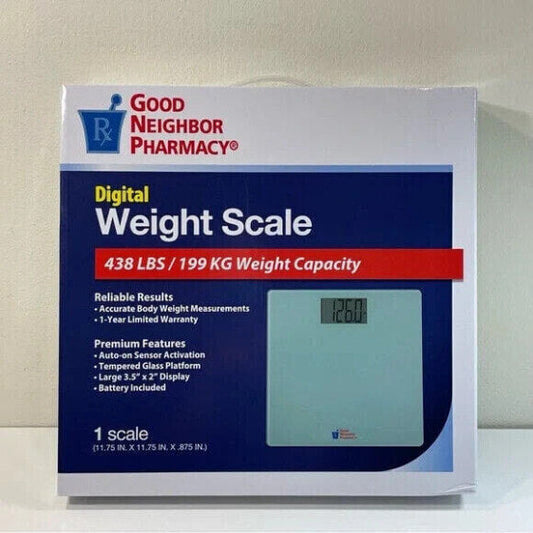 Good Neighbor Pharmacy Digital Electronic Weight Scale 11.75" X 11.75" Vitamins & Supplements Pasteur Pharmacy