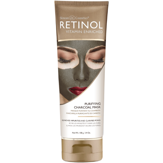 Retinol Purifying Charcoal Mask - Removes Impurities & Clarifies Pores 3.4 Oz Face Mask Pasteur Pharmacy
