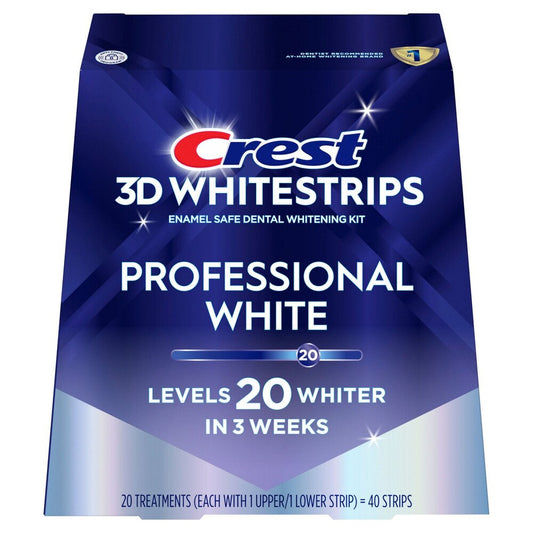 Crest 3D White Strips Professional White Enamel Safe Dental Whitening Kit, 1Kit Health & Beauty Pasteur Pharmacy
