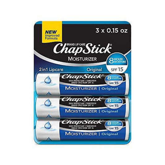 Baume à lèvres hydratant ChapStick original, FPS 15 et protecteur cutané - 4,2 g