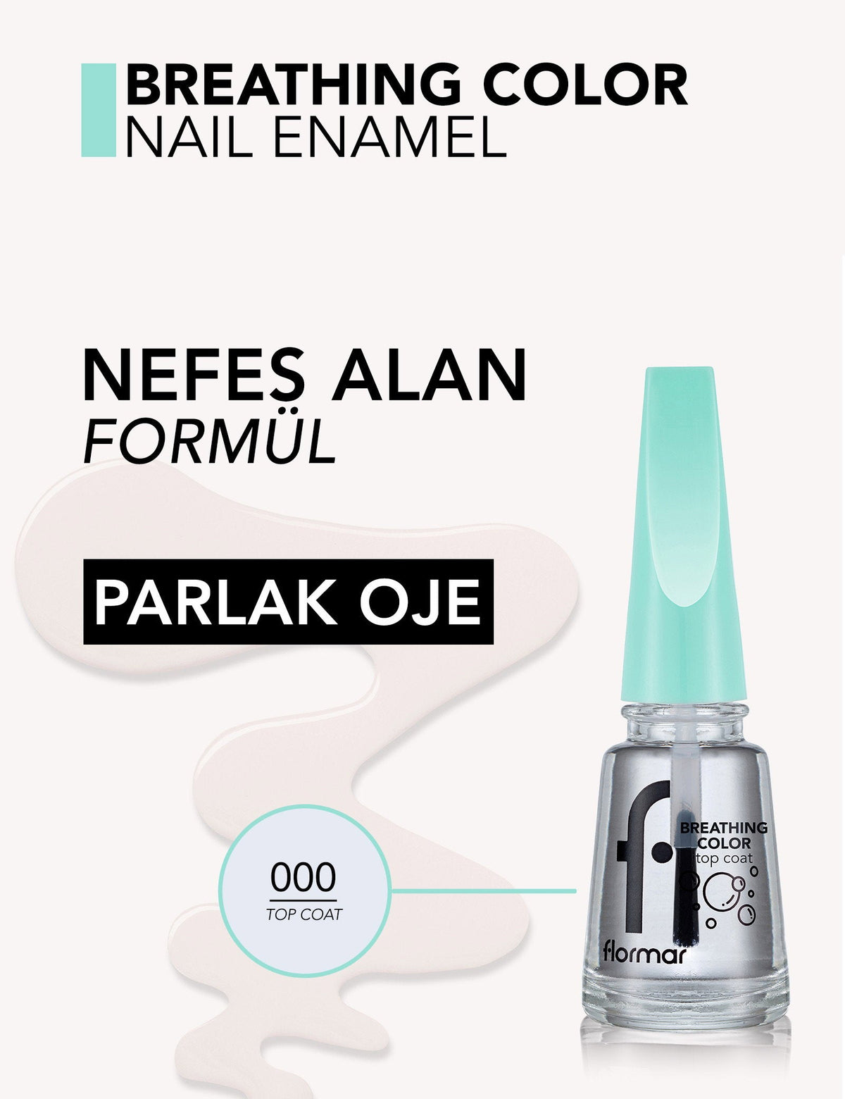 Vernis à ongles Flormar Breathing Color Top Coat respirant 11 ml