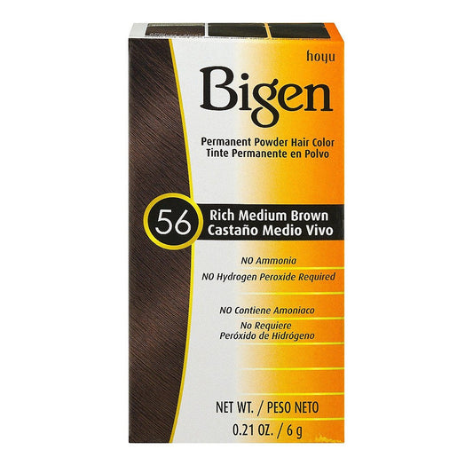 Bigen Permanent Powder Hair Color - 58 Black Brown - Ammonia Free - 0.21 oz Hair Color Pasteur Pharmacy
