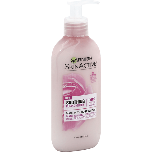 SkinActive Garnier Milk Face Wash With Rose Water - 6.7 Fl Oz Cheese Pasteur Pharmacy