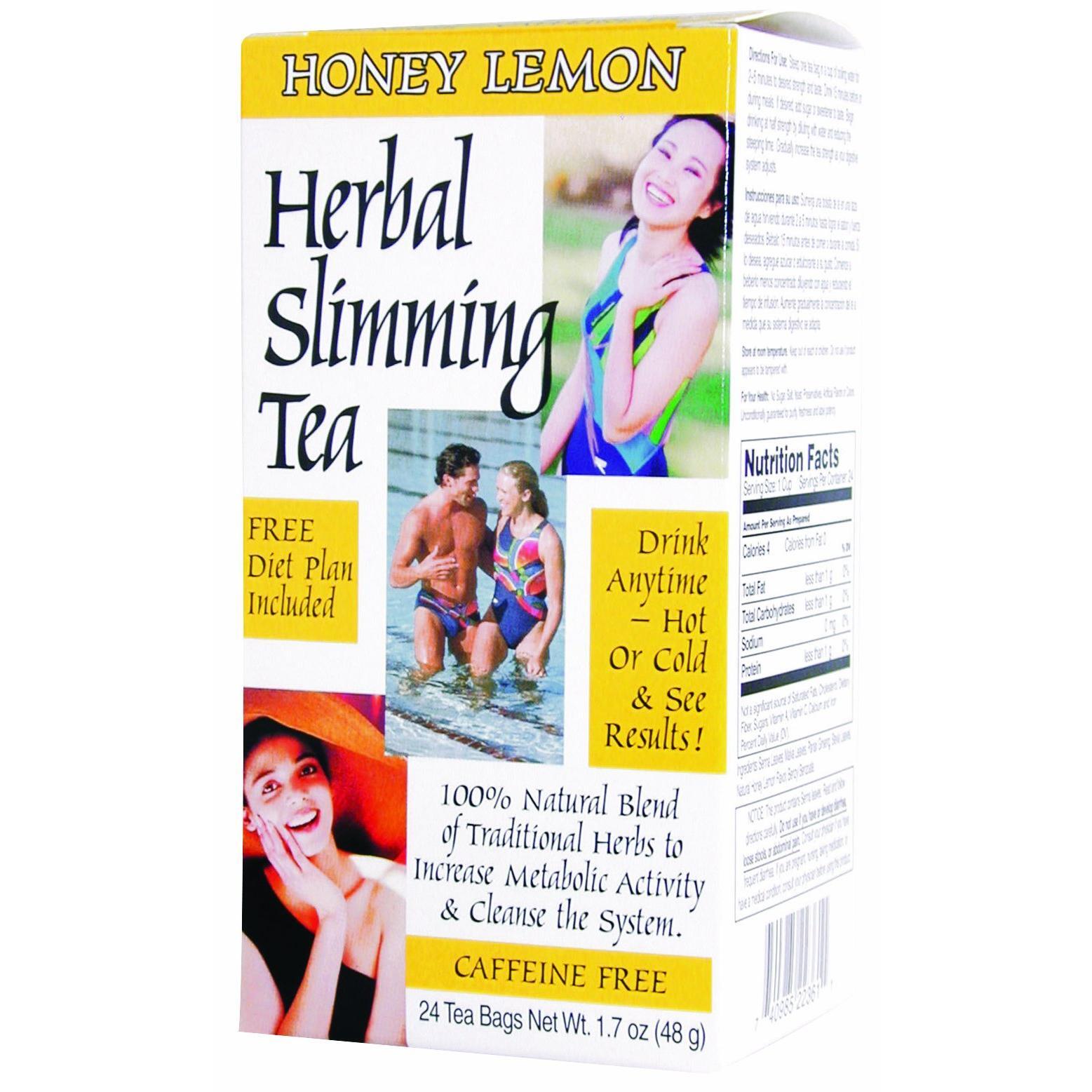 21st Century Herbal Slimming Tea, Honey Lemon - 24 Tea Bags Tea & Infusions Pasteur Pharmacy