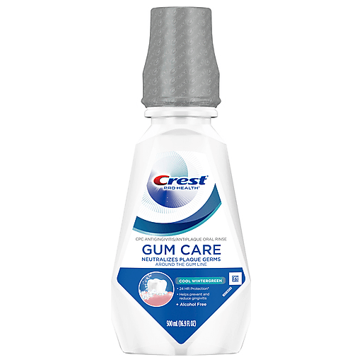 Crest Pro-Health Gum Care Oral Rinse, Alcohol-Free – Cool Wintergreen, 16.9 oz (500 mL) Mouthwash Pasteur Pharmacy