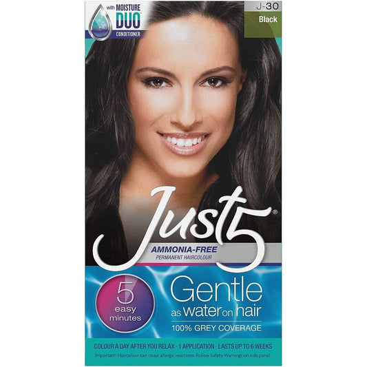 Just 5 Women's Minute Permanent Hair Color, Black Noir Hair Color Pasteur Pharmacy