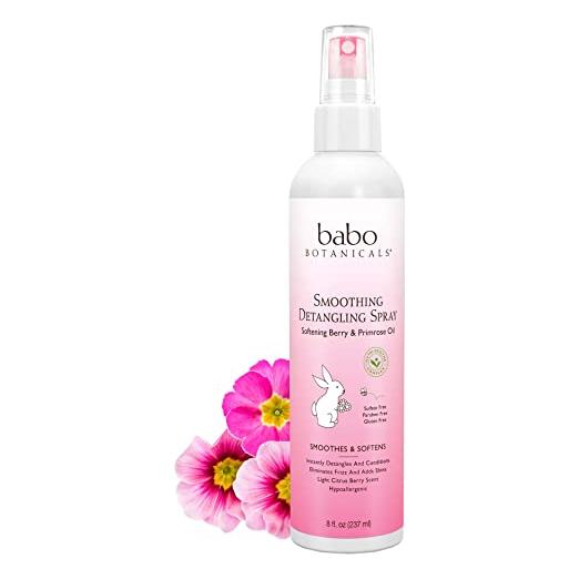 Babo Botanicals Smoothing Detangling Spray , Berry (Pink) Primrose 237ml Detangling Spray Pasteur Pharmacy