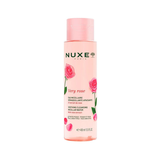 Eau Micellaire Apaisante Nuxe Very Rose - Soin Visage Doux pour Peaux Sensibles, 400 ml