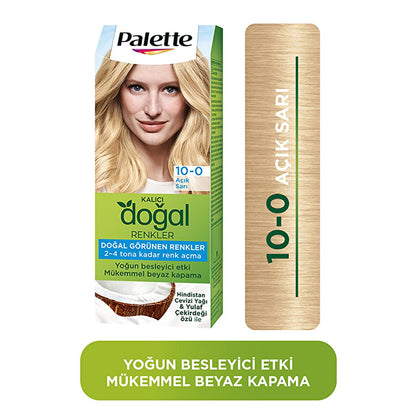 Coloration Palette Blond Naturel Clair 10-0 - Permanente, formule enrichie en ingrédients naturels