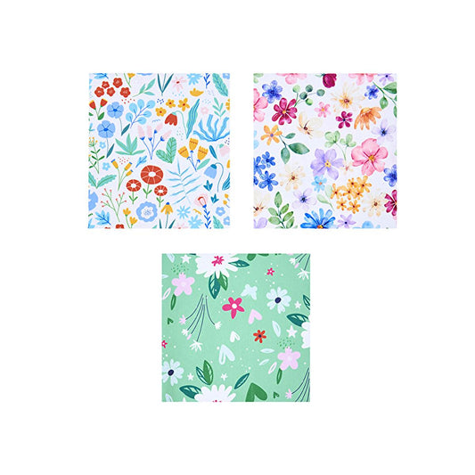 Benri Patterned Microfiber Cleaning Cloth 3-Piece Set | Decorative, Quick Drying & Absorbent for Kitchen & Bathroom