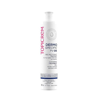 Gel Limpiador PV/DS de Topicrem para cuerpo y cabello - Suave, calmante, para piel y cuero cabelludo sensibles - 200 ml
