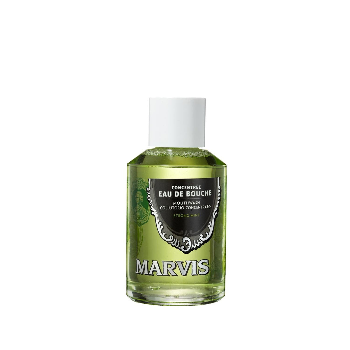 Marvis Strong Mint Mouthwash - 30ml Travel-Sized Oral Hygiene with Intense Freshness