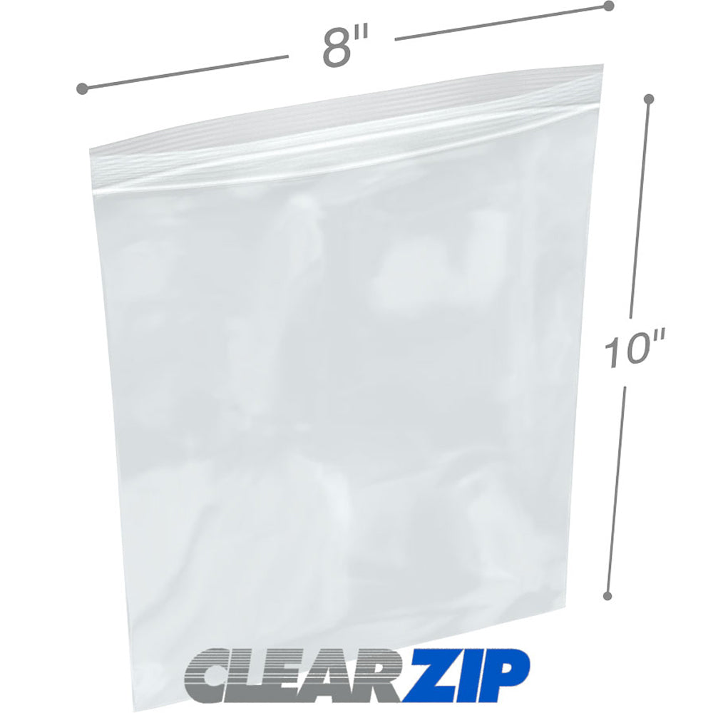 Clear 2 Mil Zip Lock Bags (8x10 inch, 1000 Count) Food Storage Pasteur Pharmacy