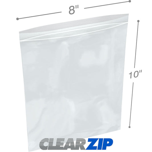 Clear 2 Mil Zip Lock Bags (8x10 inch, 1000 Count) Food Storage Pasteur Pharmacy