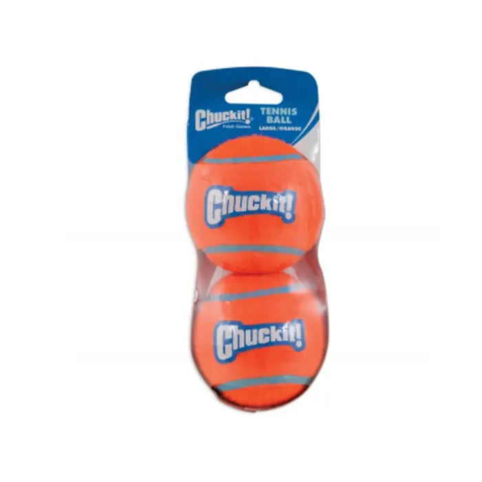 Chuckit Tennis Ball Dog Toy Durable Fetch Set Large 2-Pack