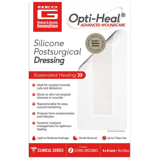 Silicone Post-Surgical Scar Sheets, 4 x 8 Inches (DS) Medical Tape & Bandages Pasteur Pharmacy