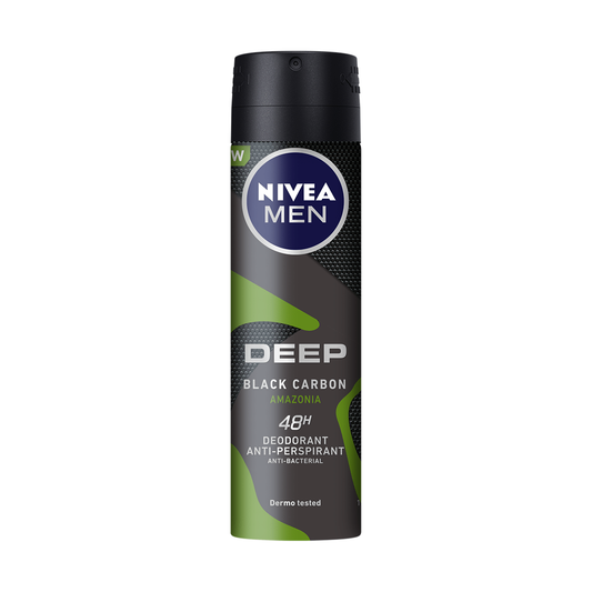 Nivea Men Deep Black Carbon Amazonia Deo Spray 150ml Deo Spray Pasteur Pharmacy