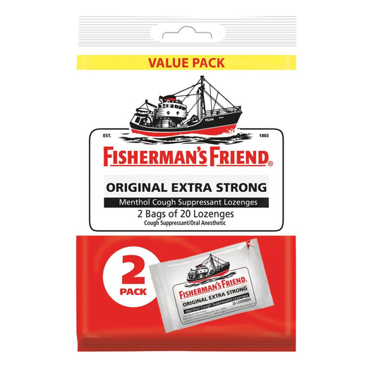 Fisherman's Friend Cough Suppressant/Oral Anesthetic, Extra Strong, Lozenges, Original, 2 Pack Health & Beauty Pasteur Pharmacy