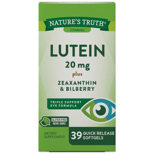 Nature's Truth Lutein 20 Mg Plus Zeaxanthin & Bilberry Vitamins & Supplements Pasteur Pharmacy