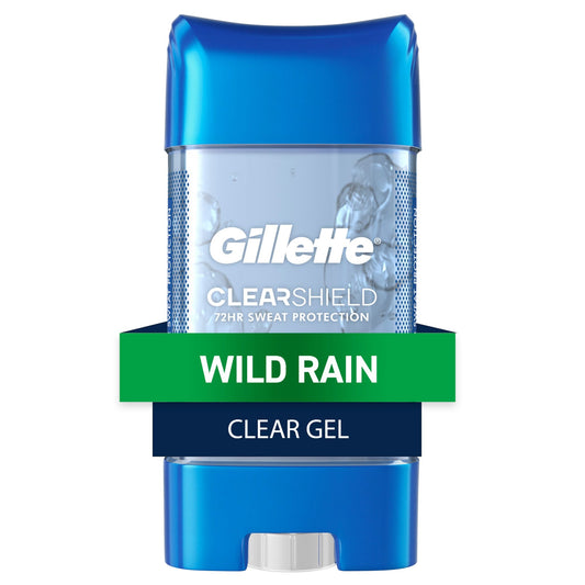 Gillette Wild Rain Clear Gel Antiperspirant And Deodorant 3.8oz Deodorant Pasteur Pharmacy