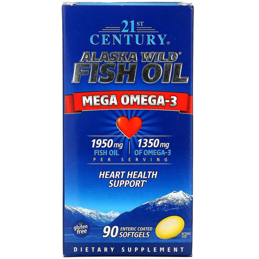 21st Century Alaska Wild Fish Oil Softgels 90Ct Vitamins & Supplements Pasteur Pharmacy