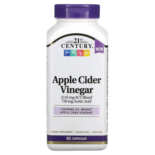 21st Century Apple Cider Vinegar, 90 Capsules Vitamins & Supplements Pasteur Pharmacy