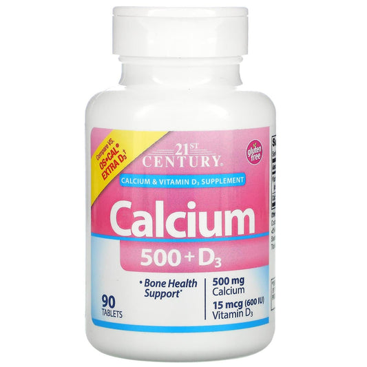 21st Century® Calcium Plus Extra D – 500 mg Vitamins & Supplements Pasteur Pharmacy