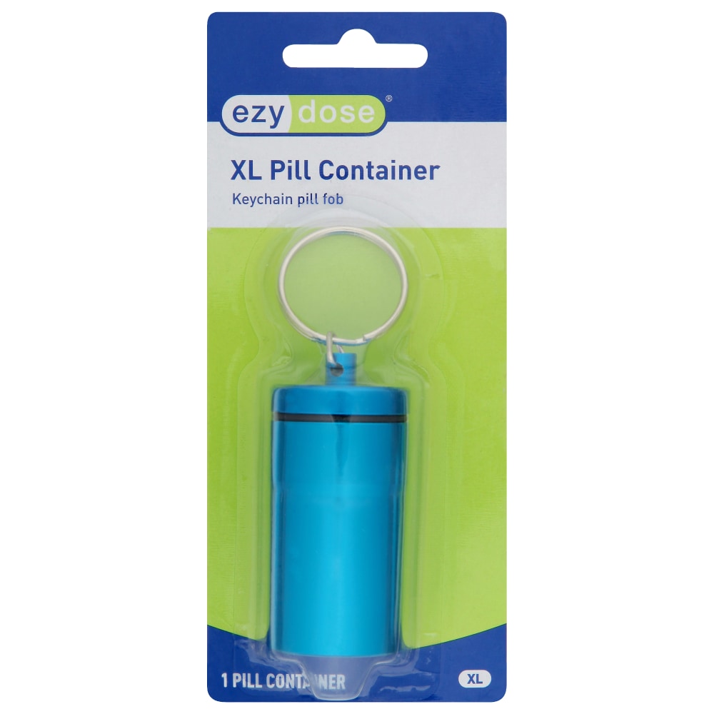 Ezy Dose XL Pill Container Keychain Fob Health & Beauty Pasteur Pharmacy