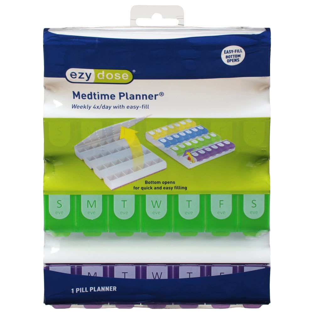 Ezy Dose Medtime 66706 Pill Organizer Xl Weekly 4X / Day Health & Beauty Pasteur Pharmacy