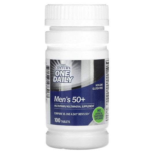 21st Century One Daily, Men's 50+, Multivitamin Multimineral, 100 Tablets Vitamins & Supplements Pasteur Pharmacy