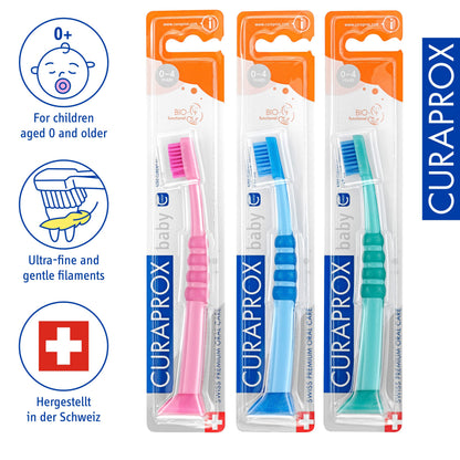 Cepillo de dientes infantil Curaprox Curakid 0-3 años