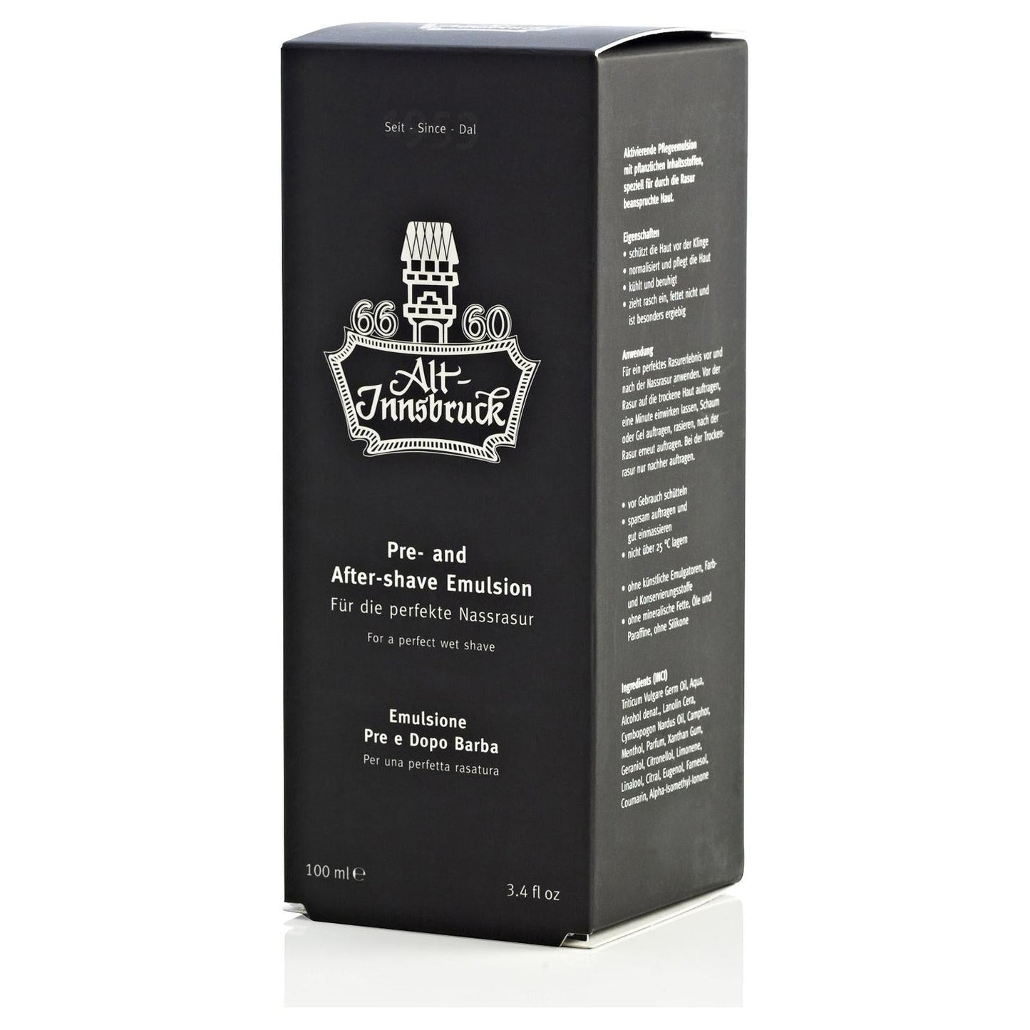 Alt-Innsbruck Pre And After Shave Emulsion 3.4 Oz Pre and After Shave Emulsion Pasteur Pharmacy