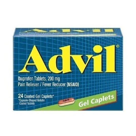 Advil Ibuprofen 200 Mg Pain Reliever Gel Caplets 24 Medicine & Drugs Pasteur Pharmacy