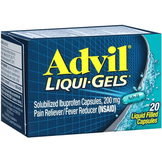 Advil Pain Reliever/Fever Reducer 200Mg Liqui-Gels 20Ct Health & Beauty Pasteur Pharmacy
