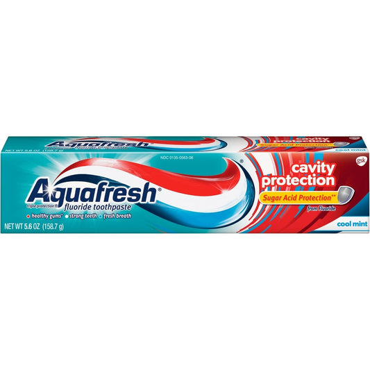 Aquafresh Cavity Protection Fluoride Toothpaste, Cool Mint, 5.6 Ounce Toothpaste Pasteur Pharmacy