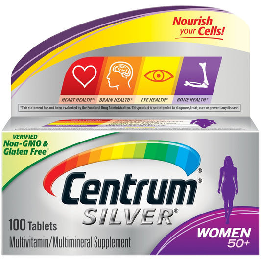 Centrum Silver Women 50+ Multivitamin Multimineral Supplement Tablets Vitamins & Supplements Pasteur Pharmacy