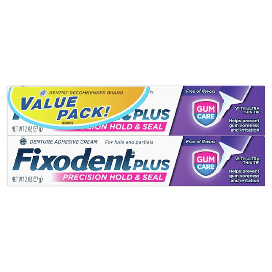 Fixodent Plus Gum Care Superior Hold Denture Adhesive Cream Flavor Free Oral Care Pasteur Pharmacy